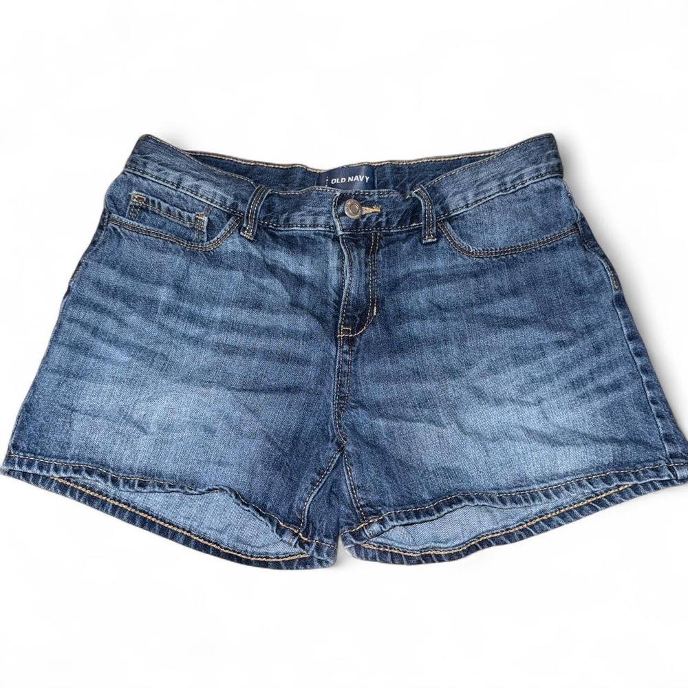 Old Navy Girls Size 14 Medium Wash Denim Shorty Shorts 208626-01